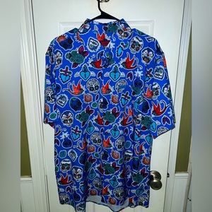 Dixxon Flannel Company Men's Blue Los Muertos Party Shirt XL